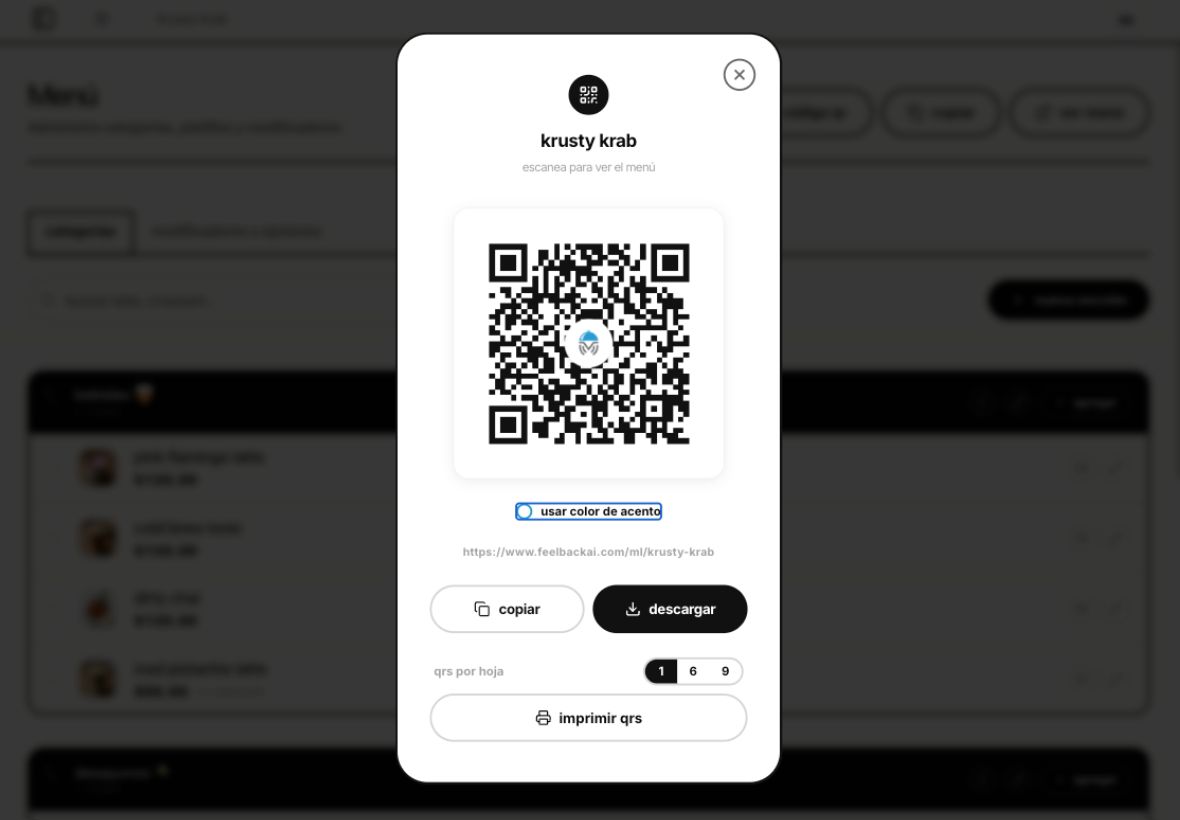place your QR code