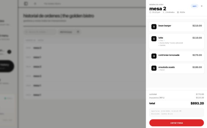 Shared table management